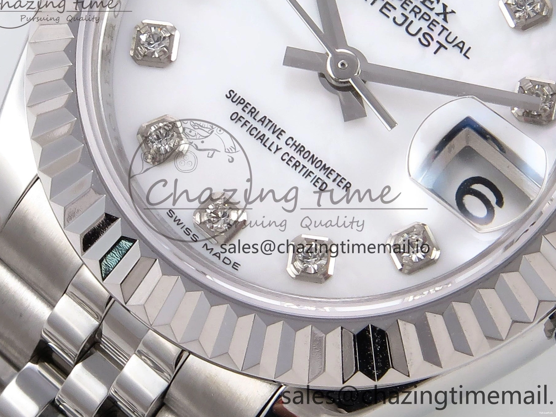 904L SS Steel A2671 279174 Edition Diamonds GMF Bracelet Best DateJust White on 1:1 Dial 28MM Jubilee 0118